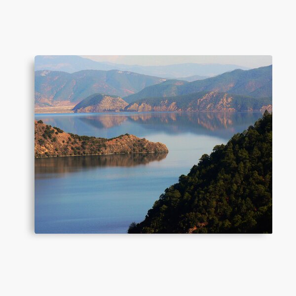 Lugu Lake in winter Canvas Print