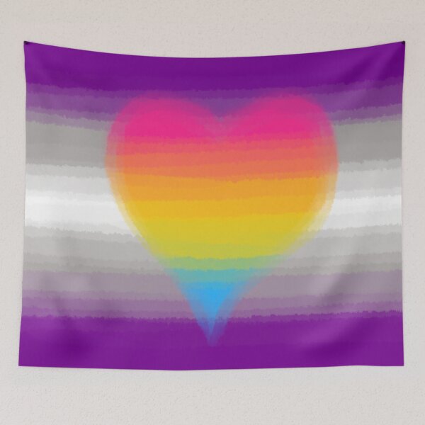 Item preview, Watercolor Greysexual Panromantic Pride Flag designed and sold by Sum-Thangs.