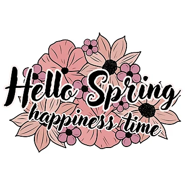 Artwork thumbnail, Hello Spring Happiness Time by CreativeDraws42