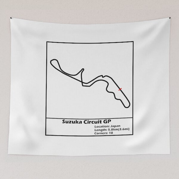 Item preview, Suzuka Circuit GP (Black) designed and sold by Flamurdesign.