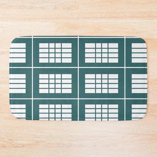 Item preview, Teal White Stripes Pattern designed and sold by Nisha Prabhu.
