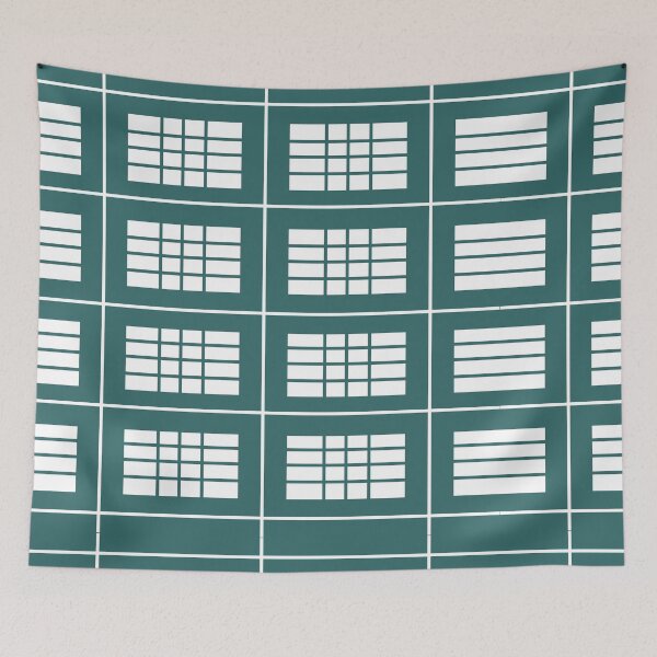 Item preview, Teal White Stripes Pattern designed and sold by Nisha Prabhu.