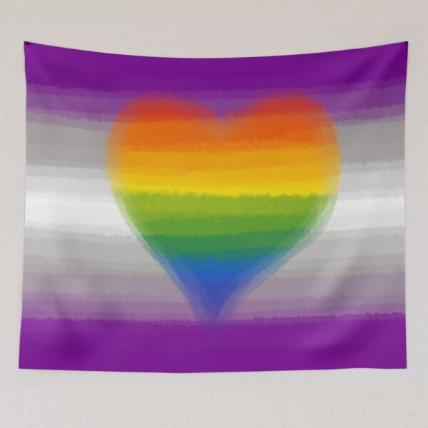 Item preview, Watercolor Greysexual Homoromantic Gay Pride Flag designed and sold by Sum-Thangs.