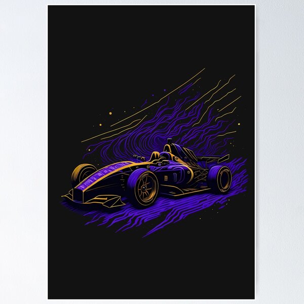 Item preview, A Starry Night graphic design of a motorsport car_Birthday funny Gift for Formula 1 Lovers designed and sold by Best-Designers.