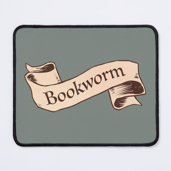 Item preview, Banner Bookworm, reader slogan designed and sold by ArtPau.