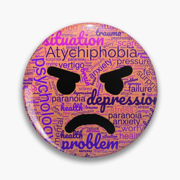 Item preview, Atychiphobia - fed up from atychiphobia angry emoji word cloud designed and sold by mehak Khan.
