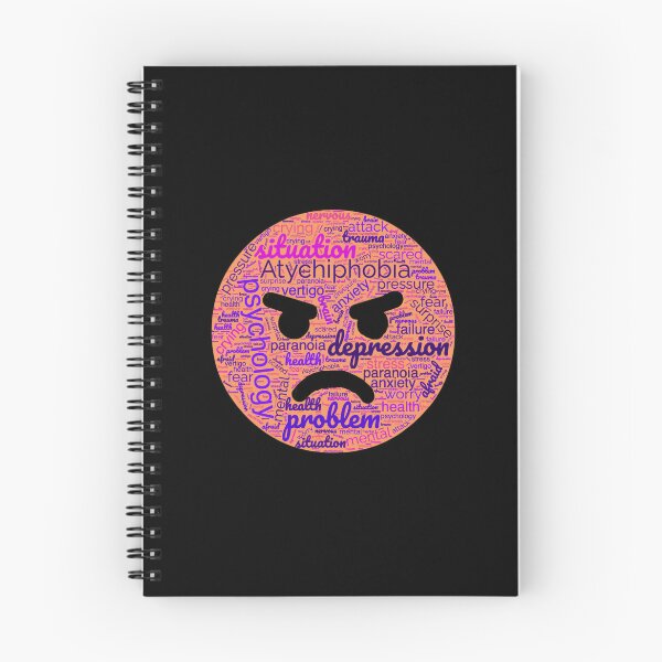 Item preview, Atychiphobia - fed up from atychiphobia angry emoji word cloud designed and sold by mehak Khan.