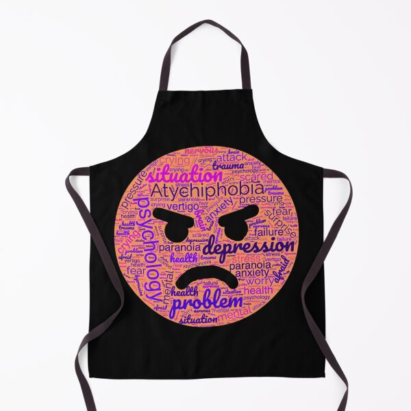 Item preview, Atychiphobia - fed up from atychiphobia angry emoji word cloud designed and sold by mehak Khan.