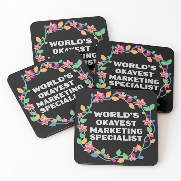 Item preview, Worlds okayest marketing specialist, funny marketing specialist job ,marketing specialist humor, marketing specialist joke,meme, designed and sold by SGS-.