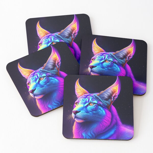 Item preview, cat therian, cyber tiger mythical tiger digital painting designed and sold by ramwebroom.