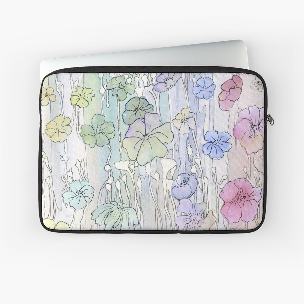 Floral Watercolour Collage 2 Laptop Sleeve