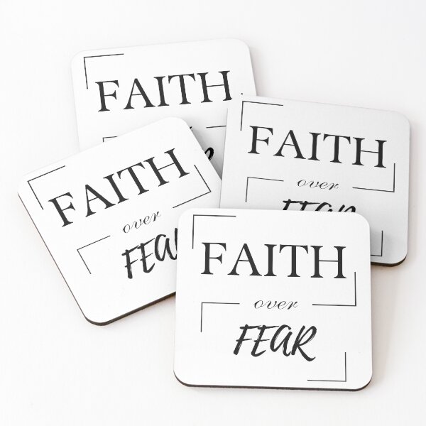Item preview, Faith over fear minimalist statement typography  designed and sold by print-et-al.