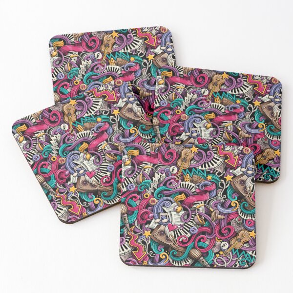 Item preview, Harmonious Chaos: A Bold and Colorful Ode to Music designed and sold by illustratiff.