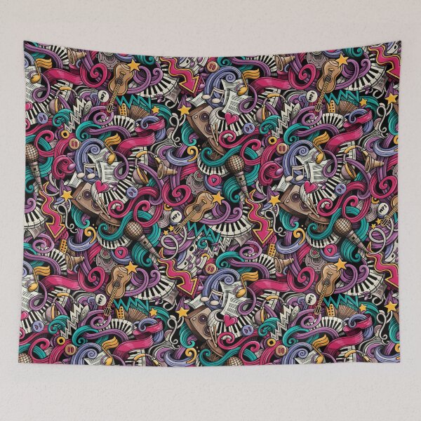 Item preview, Harmonious Chaos: A Bold and Colorful Ode to Music designed and sold by illustratiff.