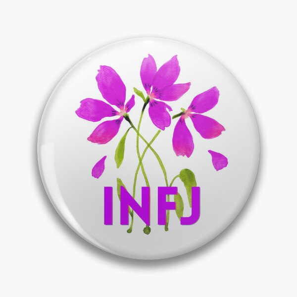 Item preview, INFJ Watercolor Violet Flower  designed and sold by LazzyPoppy.