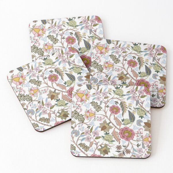 Item preview, Chintz retro vintage, Indian, Jacobean Chintz, Spring colors, designed and sold by chrissyink.