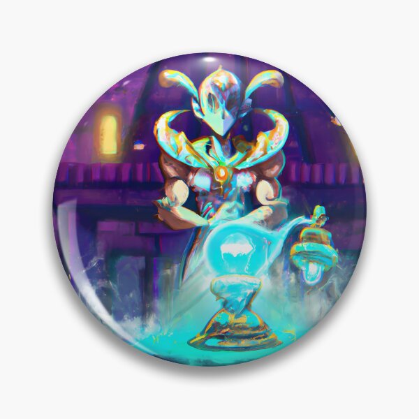 Item preview, Lamp Genie In Cyberpunk Universe designed and sold by KalipsoArt.
