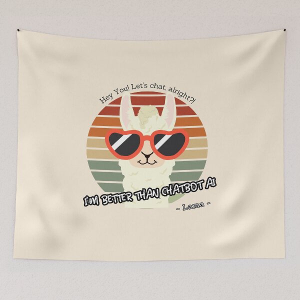 Item preview, better than chatbot AI - lama designed and sold by PositiveIdeas.