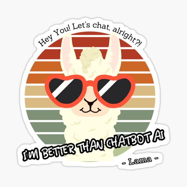 Item preview, better than chatbot AI - lama designed and sold by PositiveIdeas.