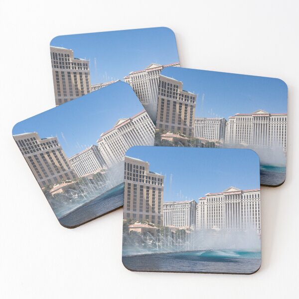 Item preview, Splash and Mist Hugged by Luxury Hotels - Bellagio Fountains Las Vegas designed and sold by Georgia Mizuleva.