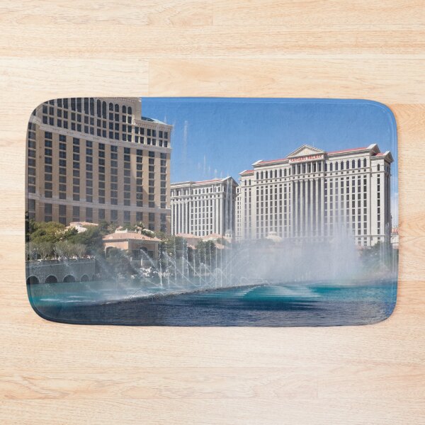 Item preview, Splash and Mist Hugged by Luxury Hotels - Bellagio Fountains Las Vegas designed and sold by Georgia Mizuleva.