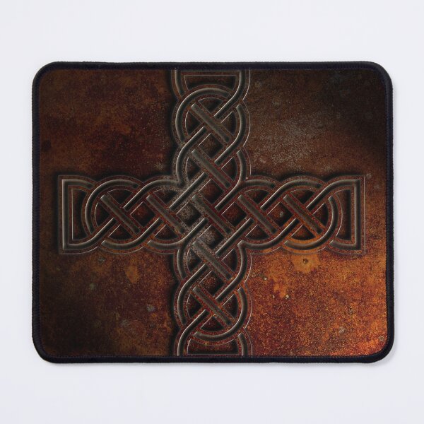 Item preview, Celtic Knotwork Cross Rust Texture No 1 designed and sold by The Learning Curve Photography.