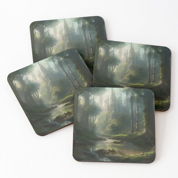 Item preview, Fantasy Castle In A Forest  designed and sold by ManxCatAndy.