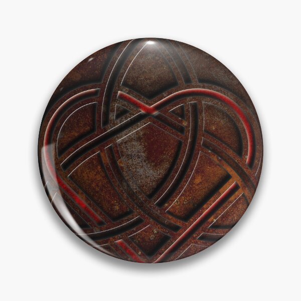 Item preview, Celtic Knotwork Valentine Heart Rust Texture No 1 designed and sold by The Learning Curve Photography.