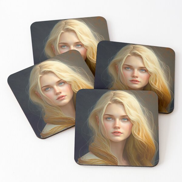 Item preview, Blonde woman portrait designed and sold by MajinCactus.
