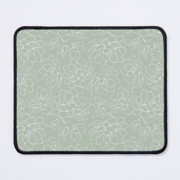Item preview, Mint Line Art succulent Pattern designed and sold by Claudi Lourens.