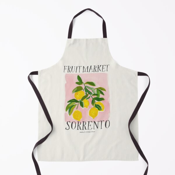Item preview, Sorrento Fruit Market Lemons Watercolor Painting designed and sold by toastedpixels.