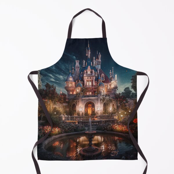 Item preview, Night Mansion, Green garden, Magic Fountain, Fantasyland designed and sold by SunDoor Art.