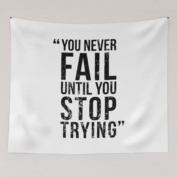 Item preview, Grunge Text - You Never Fail Until You Stop Trying designed and sold by scribbles-23.