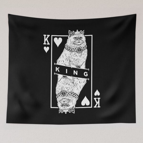 Item preview, Persian Cat Lover King Of Hearts Funny Pop Art designed and sold by GrandeDuc.
