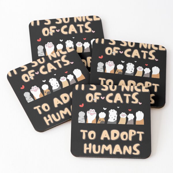 Item preview, Funny it's so nice of cats to adopt humans cat Mom designed and sold by cutefashion.