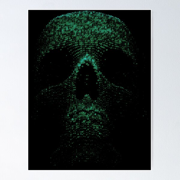Item preview,  Matrix Skull Classic T-Shirt     designed and sold by walli7.