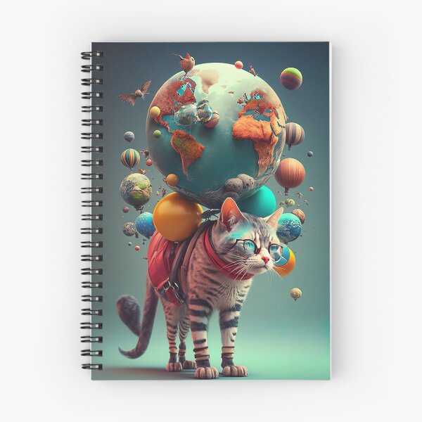 Item preview, Environmentalist Cyberpunk Cat celebrating Earth Day - surrealist AI Generated Art designed and sold by Flowsaiartshop.