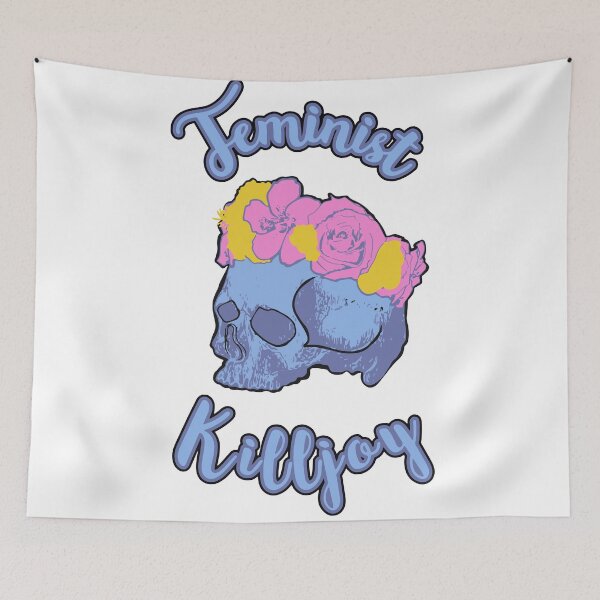 Item preview, Feminist Killjoy Floral Skull Print designed and sold by Annalee Beer.