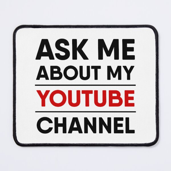 Item preview, Ask Me About My Youtube Channel Funny Youtube design designed and sold by RiciPaneto.
