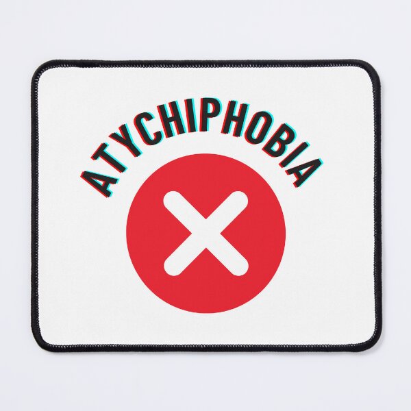 Item preview, atychiphobia never think negative designed and sold by comane.