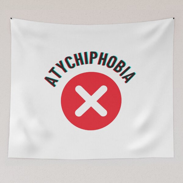 Item preview, atychiphobia never think negative designed and sold by comane.
