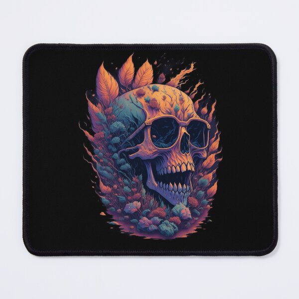 Item preview, Rock Metal Flower Fire Scull designed and sold by rockyRG.