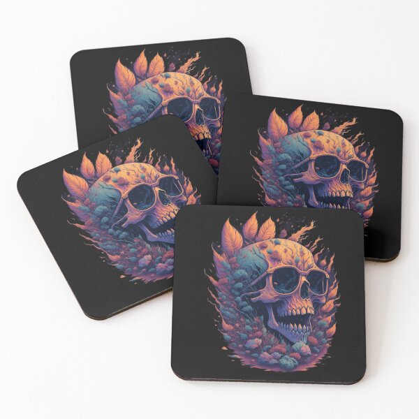 Item preview, Rock Metal Flower Fire Scull designed and sold by rockyRG.