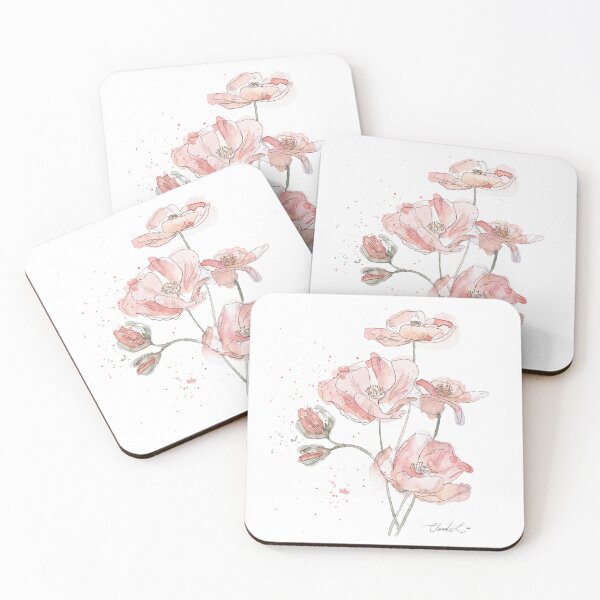 Item preview, Watercolor Pink Poppies designed and sold by Claudi Lourens.