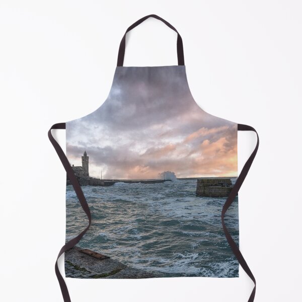 Item preview, Porthleven Harbour Cornwall storm designed and sold by kathleenjean.