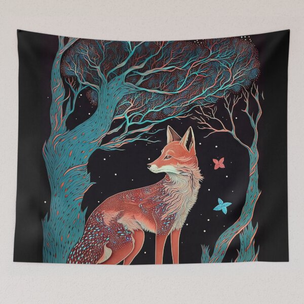 Item preview, Full Moon Fox designed and sold by OccultDreams.