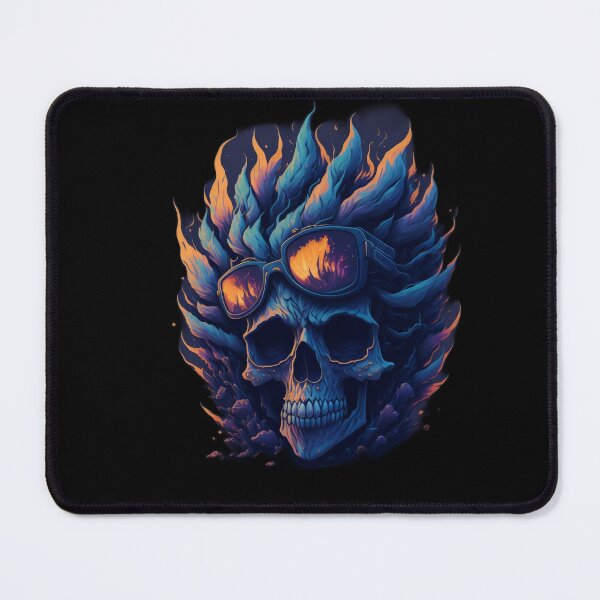 Item preview, Fire Rock Metal Flower Scull designed and sold by rockyRG.
