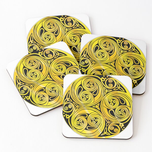 Item preview, Gold triskelle design 2 black fill designed and sold by Donkjonk.