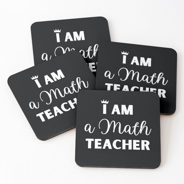 Item preview, I am a Math Teacher designed and sold by MathVerge.