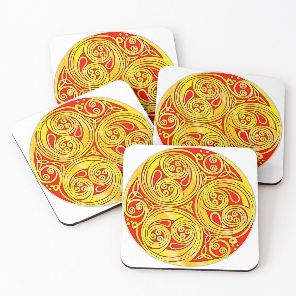 Item preview, Gold triskelle design 2 red fill designed and sold by Donkjonk.